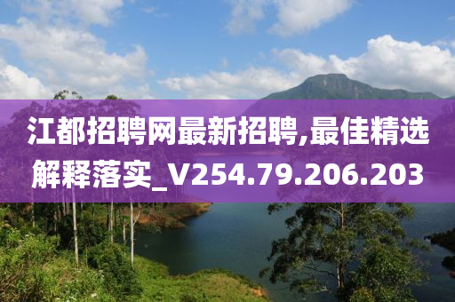 江都招聘网最新招聘,最佳精选解释落实_V254.79.206.203