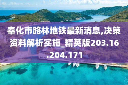 奉化市路林地铁最新消息,决策资料解析实施_精英版203.16.204.171