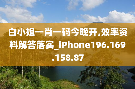 白小姐一肖一码今晚开,效率资料解答落实_iPhone196.169.158.87