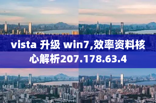 vista 升级 win7,效率资料核心解析207.178.63.4