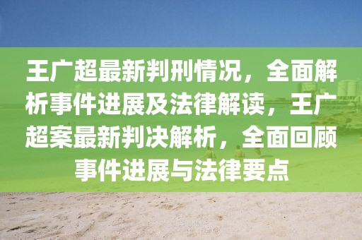 王廣超最新判刑情況，全面解析事件進展及法律解讀，王廣超案最新判決解析，全面回顧事件進展與法律要點