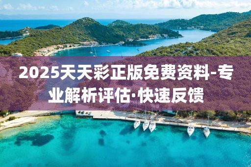 2025天天彩正版免費資料-專業(yè)解析評估·快速反饋