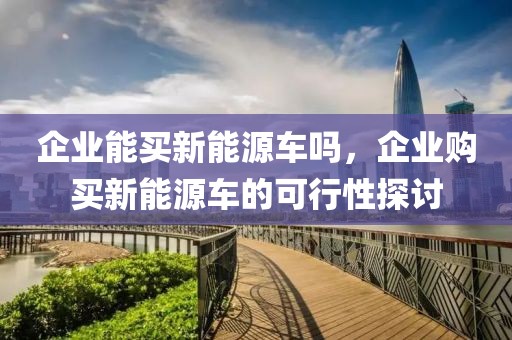 企業(yè)能買新能源車嗎，企業(yè)購(gòu)買新能源車的可行性探討