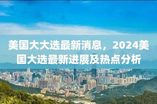 美國(guó)大大選最新消息，2024美國(guó)大選最新進(jìn)展及熱點(diǎn)分析