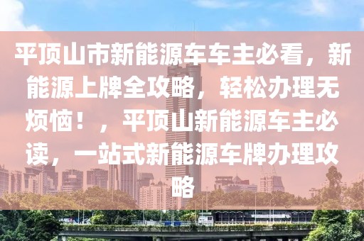 平頂山市新能源車車主必看，新能源上牌全攻略，輕松辦理無煩惱！，平頂山新能源車主必讀，一站式新能源車牌辦理攻略