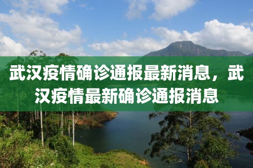 武漢疫情確診通報最新消息，武漢疫情最新確診通報消息