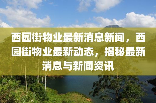 西園街物業(yè)最新消息新聞，西園街物業(yè)最新動態(tài)，揭秘最新消息與新聞資訊