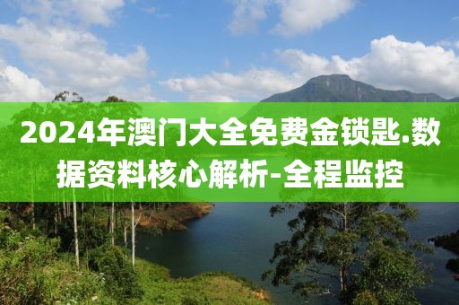 2024年澳門大全免費金鎖匙.數(shù)據(jù)資料核心解析-全程監(jiān)控